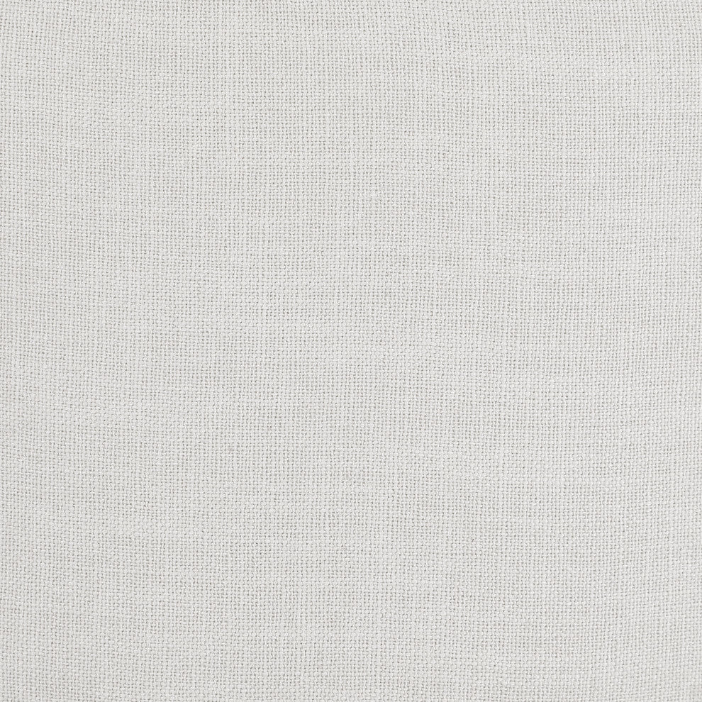 Niya Linen Textured Fabric Upholstered Swivel Accent Chair, Cream