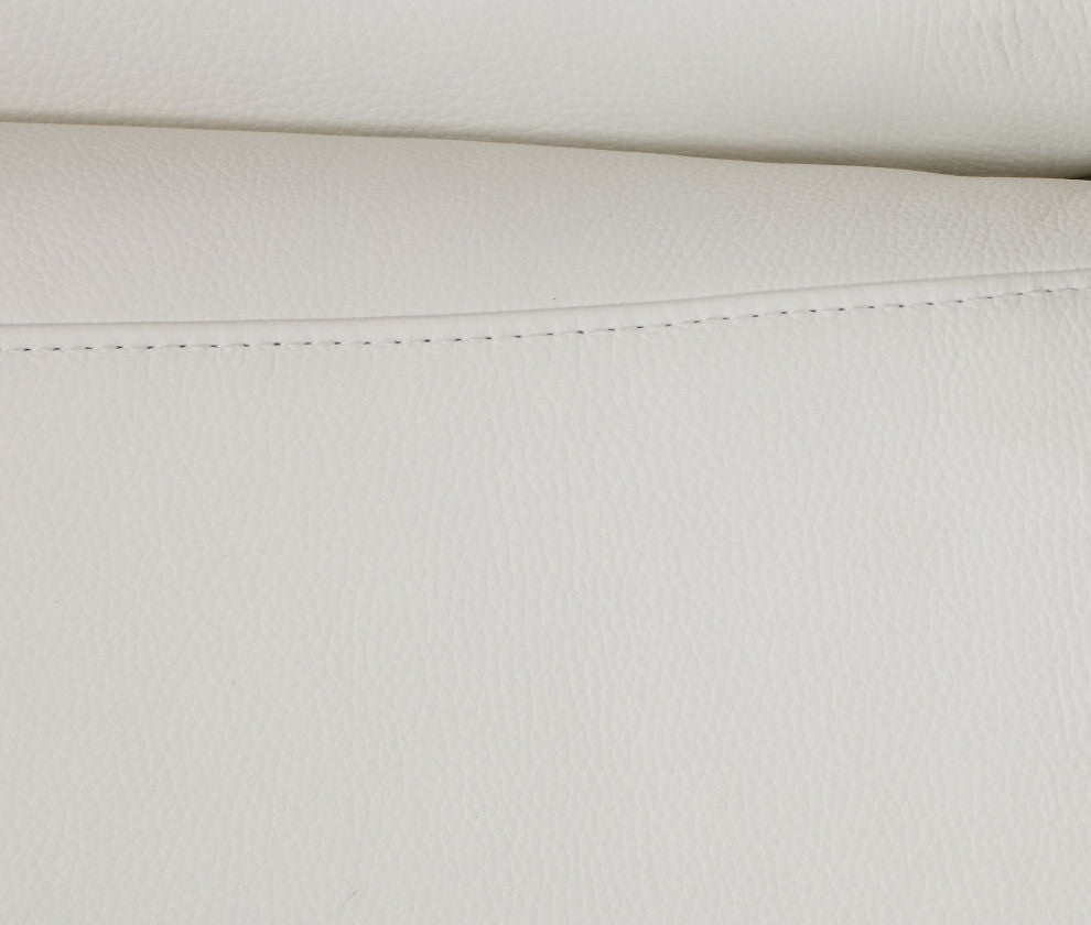 Lazio Contemporary Genuine Italian Leather Chair White