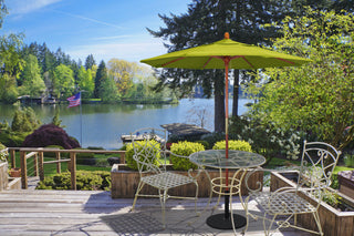 7.5' Wood Umbrella, Cocoa