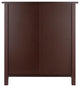 Milan 4-PieceStorage Shelf With 3 Foldable Woven Baskets, Walnut