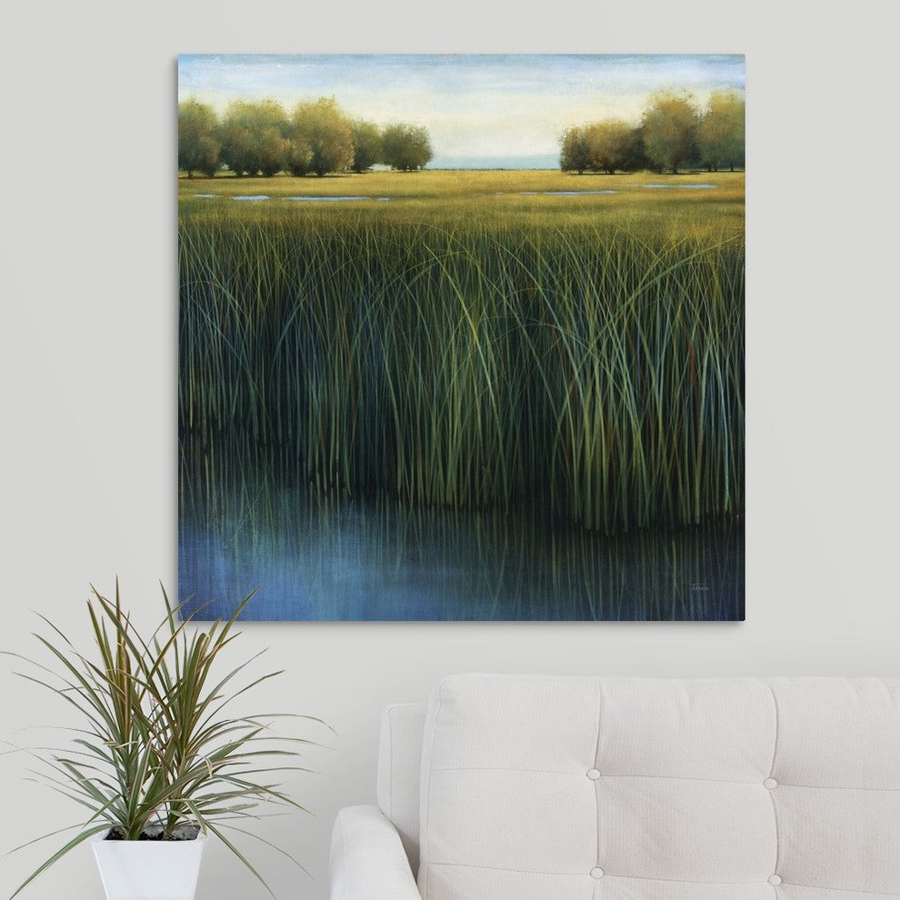Tall Grass Wrapped Canvas Art Print, 30"x30"x1.5"