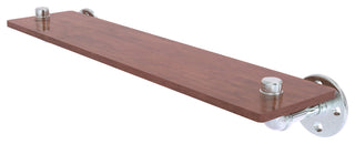 Pipeline Ironwood Shelf, Polished Chrome, 22"