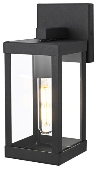 Home Living 4" Outdoor Wall Sconce, Black