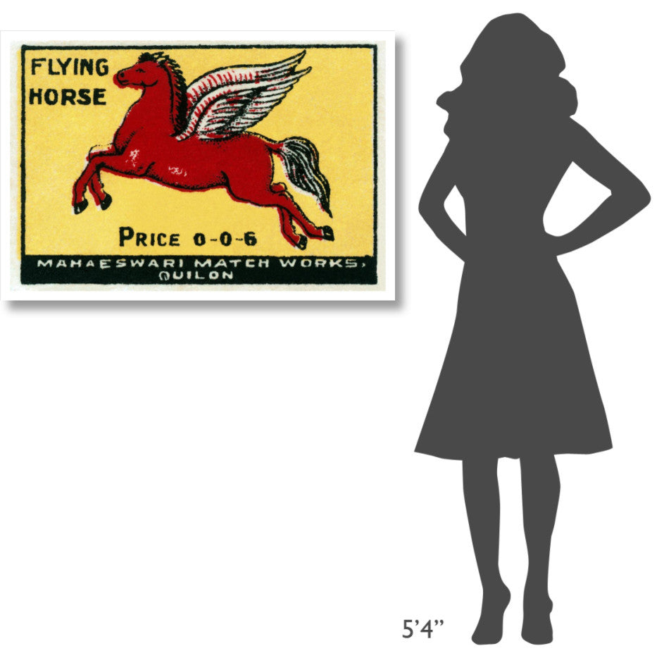 "Flying Horse Matches" Digital Paper Print by Phillumenart, 42"x29"