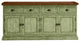 80" Rustic Two Tone Sideboard Buffet, Summer Sage