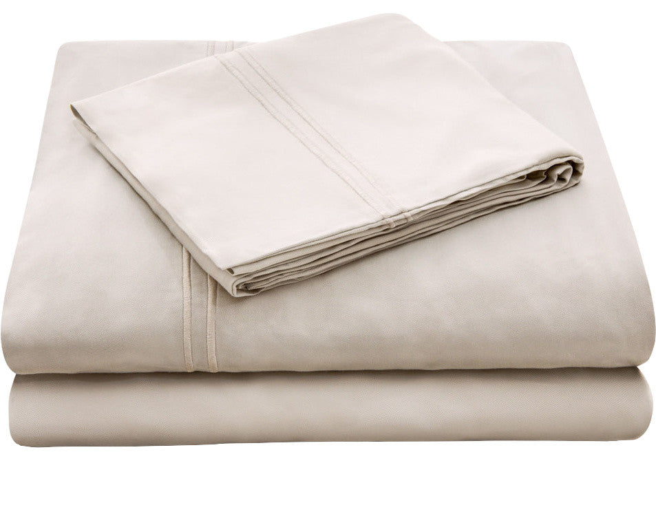 Luxury Bamboo Sheet Set by Malouf Fine Linens, Driftwood, King