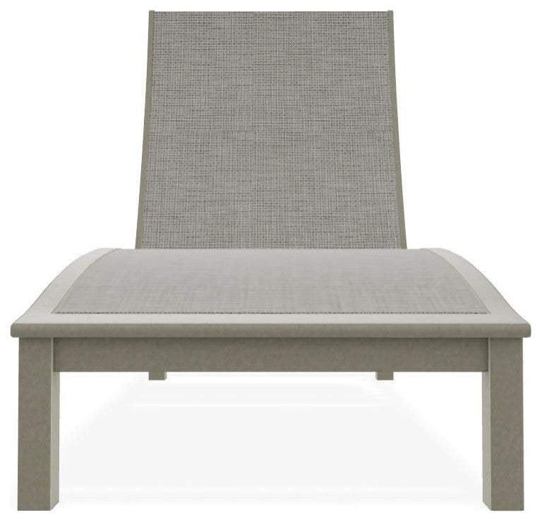 Bazza Sling 4-Position Contour Outdoor Chaise Lounge, Burke/Storm