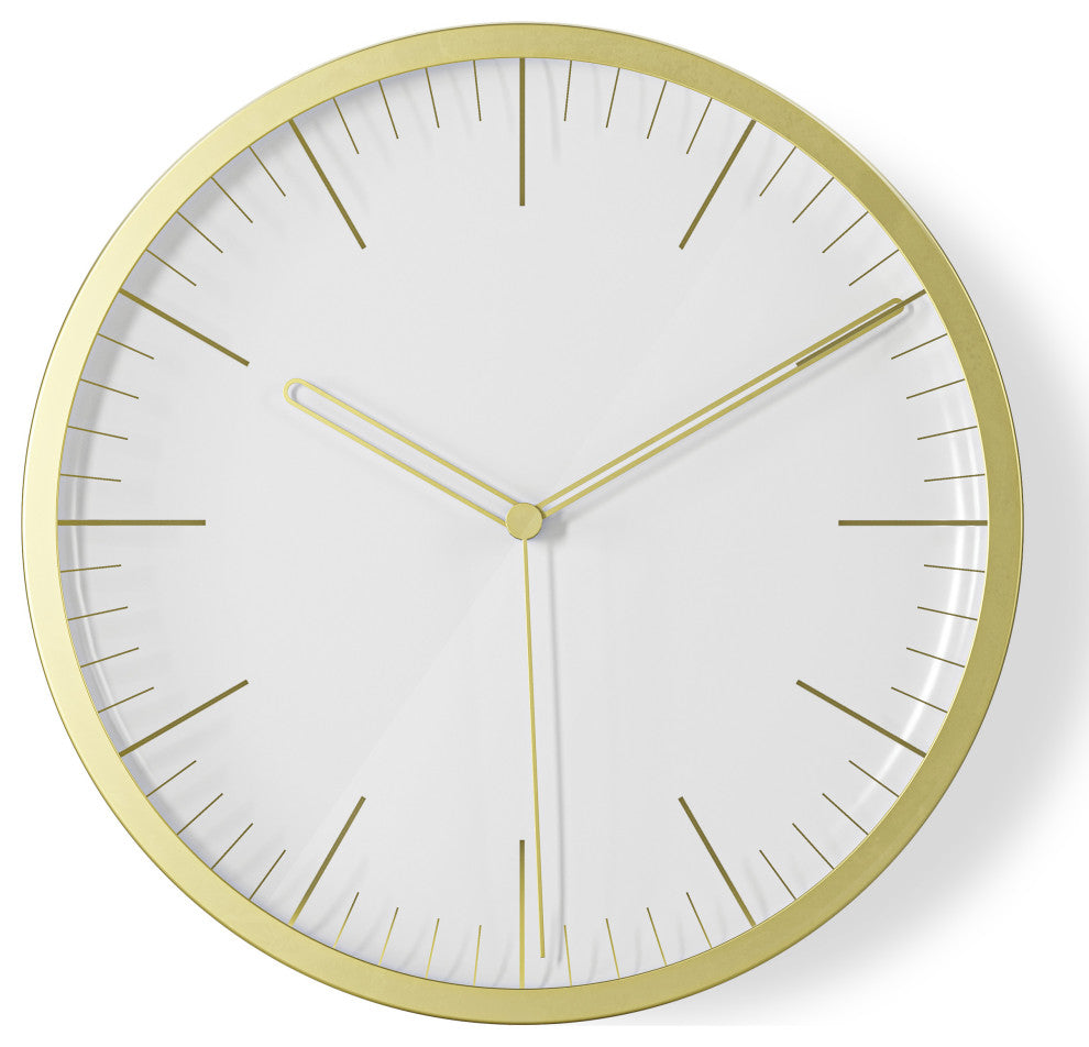 Umbra Infinity Clock, Matte Brass