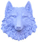Faux Mini lavender Wolf Resin Wall Decor, Lavender
