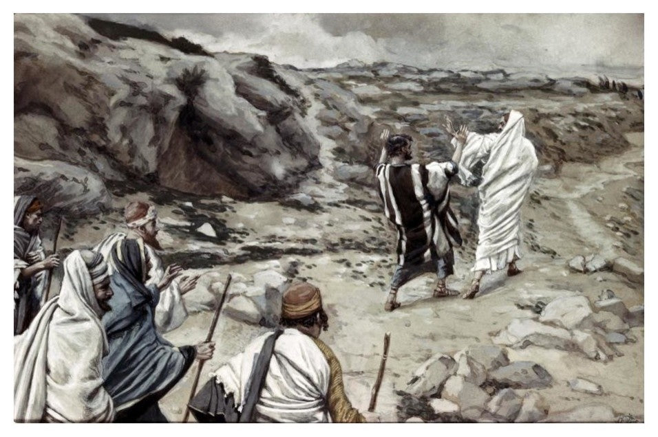 "Get Thee Behind Me, Satan" Digital Paper Print by James Tissot, 24"x16"