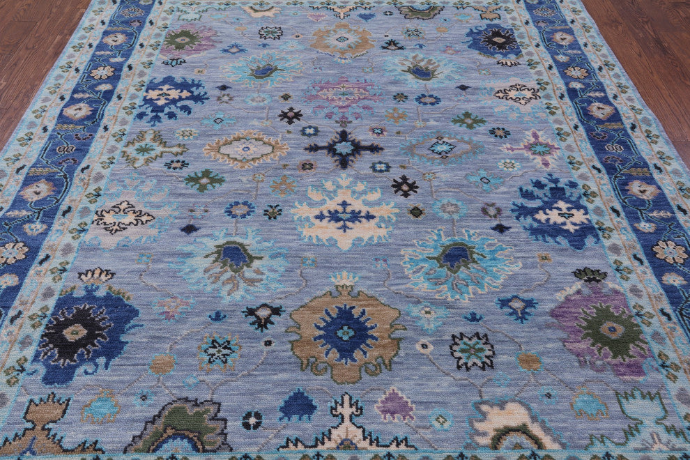 8' 2" X 10' 0" Turkish Oushak Hand-Knotted Wool Rug - Q13608