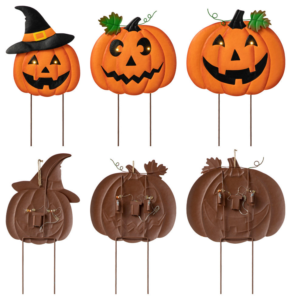 39.75"H Halloween Lighted Metal Yard Stake