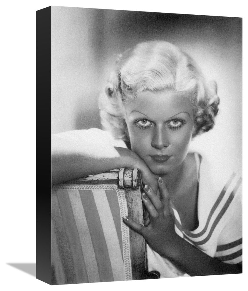 "Jean Harlow" Stretched Canvas Giclee by Hollywood Photo Archive, 12"x16"
