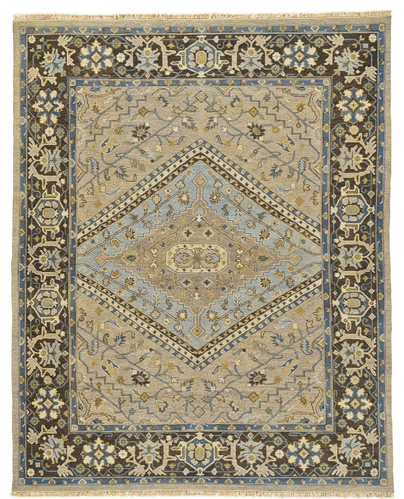 Weave & Wander Albemarle Rug, Smoke/Gray, 2'x3'
