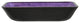 Eden Bath EB_GS81 Rectangular Purple Foil Glass Vessel Sink with Black Exterior