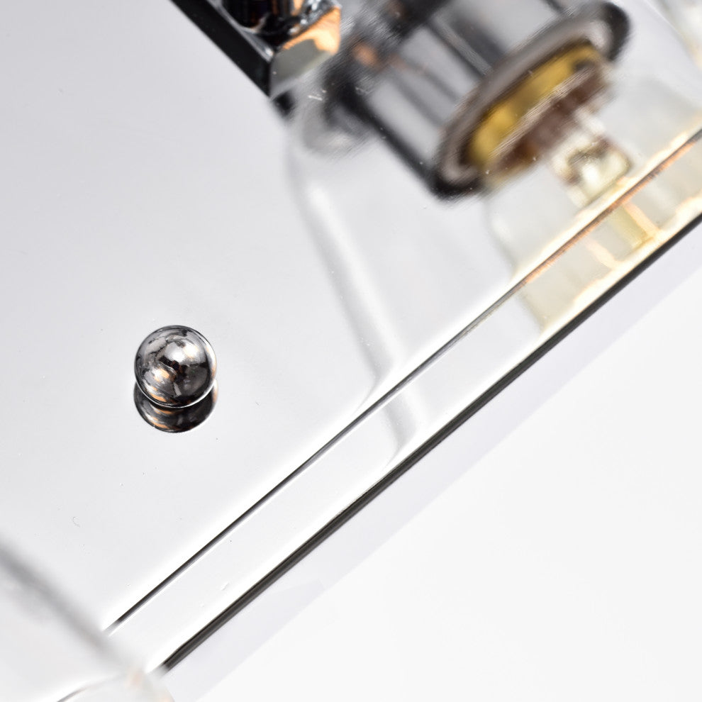 CHLOE Lighting HUDSON Transitional 4-Light Chrome Bath Fixture