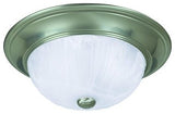 Flush Mount, Satin Nickel, 13"