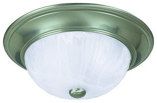 Flush Mount, Satin Nickel, 13"