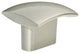 Utopia Alley Rhonda Contoured Square Cabinet Knob, 1.3", Brushed Nickel, 10 Pack
