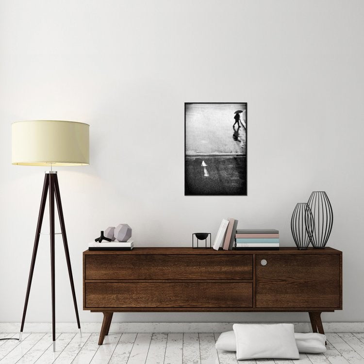 "If I Have To Go" Framed Canvas Giclee by Laura Mexia, 21x31"
