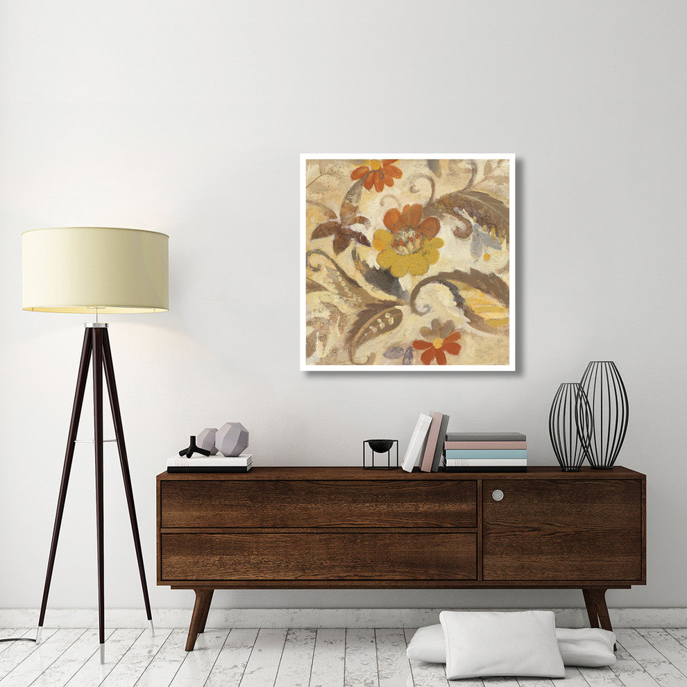 "Fall Paisley II" Digital Paper Print by Albena Hristova, 38"x38"