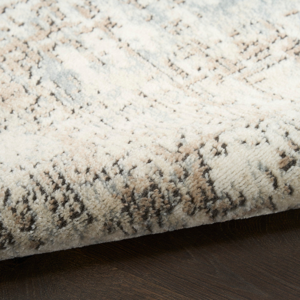 Nourison Quarry 2'2" x 7'6 Ivory Beige Modern Indoor Rug