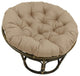 44" Solid Outdoor Polyester Papasan Cushion, Fits 42" Papasan Frame, Sandstone