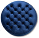 Transitional Blue Velvet Fabric Upholstered Button Tufted Cocktail Ottoman