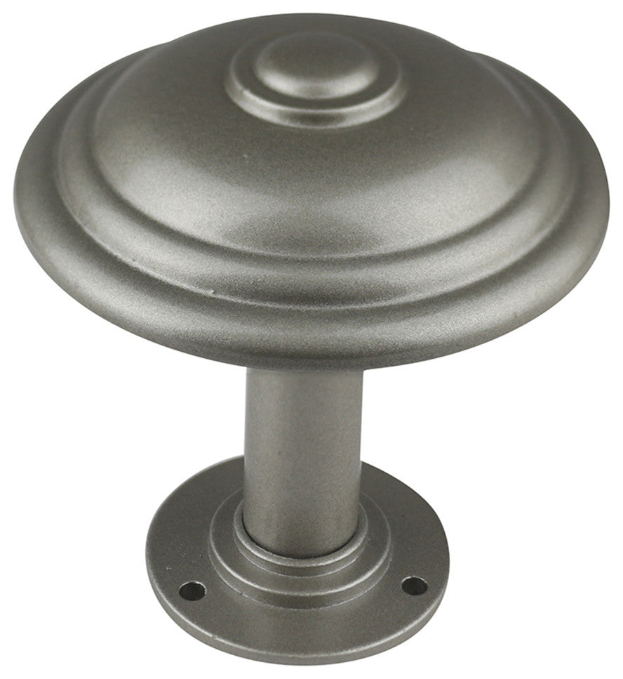 Tondo Metal Drapery Medallion Holdback, Pewter