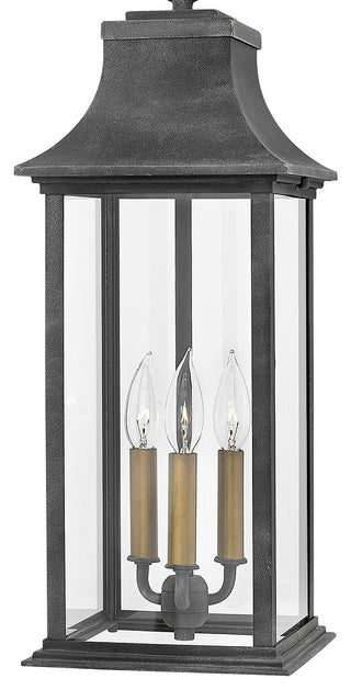 Hinkley Adair Large Hanging Lantern, Aged Zinc