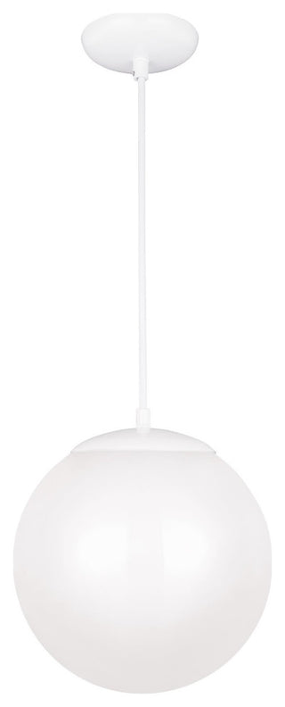 Leo 1-Light Pendant, White
