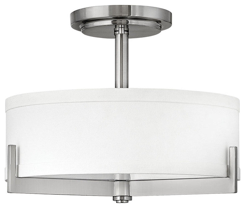 Hinkley Hayes Medium Semi-Flush Mount, Brushed Nickel