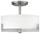 Hinkley Hayes Medium Semi-Flush Mount, Brushed Nickel
