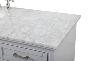Amber Single Bathroom Vanity, Blue, Grey, 60"