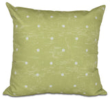 Dorothy Dot, Geometric Print Pillow, Light Green, 16"x16"