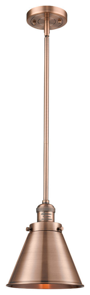 Appalachian 1-Light Mini Pendant, Antique Copper, Antique Copper