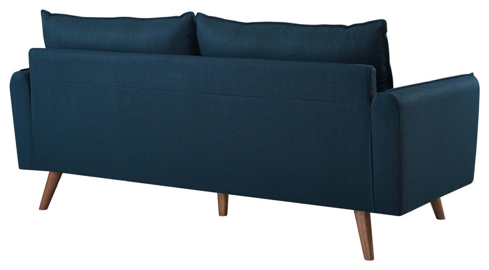 Revive Upholstered Fabric Sofa and Loveseat Set Azure