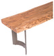 Industrial Bent Bench Extra Small Smoked - Brown