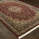 Mackenzie Intricate Medallion Red/ Multi Fringed Area Rug, 6'7"X9'6"