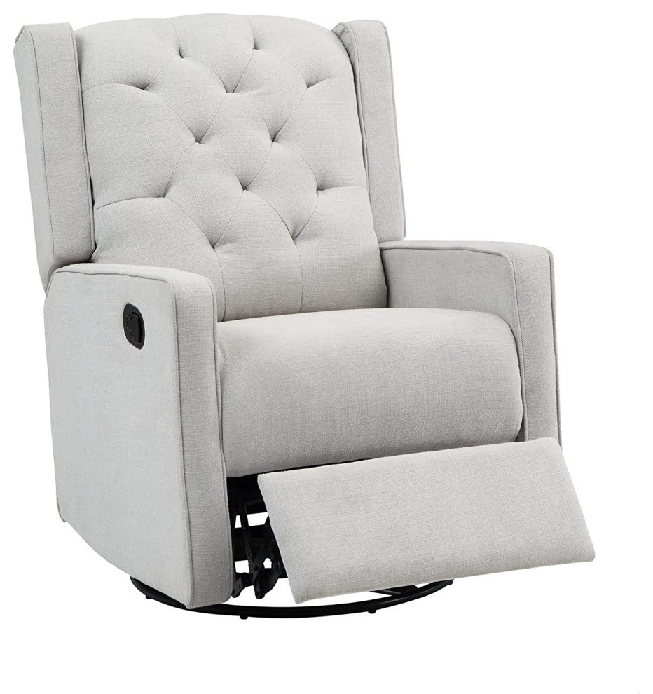 Ava Swivel Glider Recliner, Gray