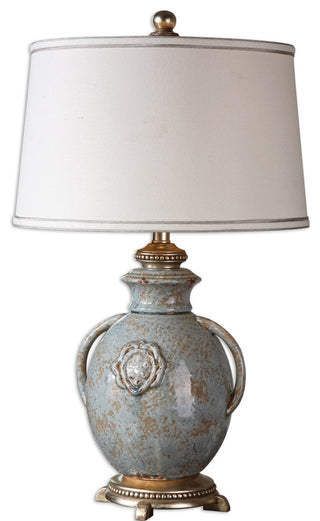 Uttermost Cancello Blue Glaze Lamp
