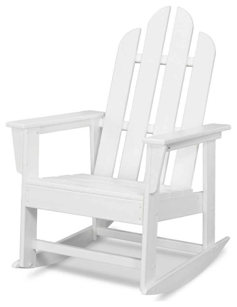 Polywood Long Island Rocking Chair, White