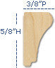 Sterling Carved Wood Molding, 2-3/8"