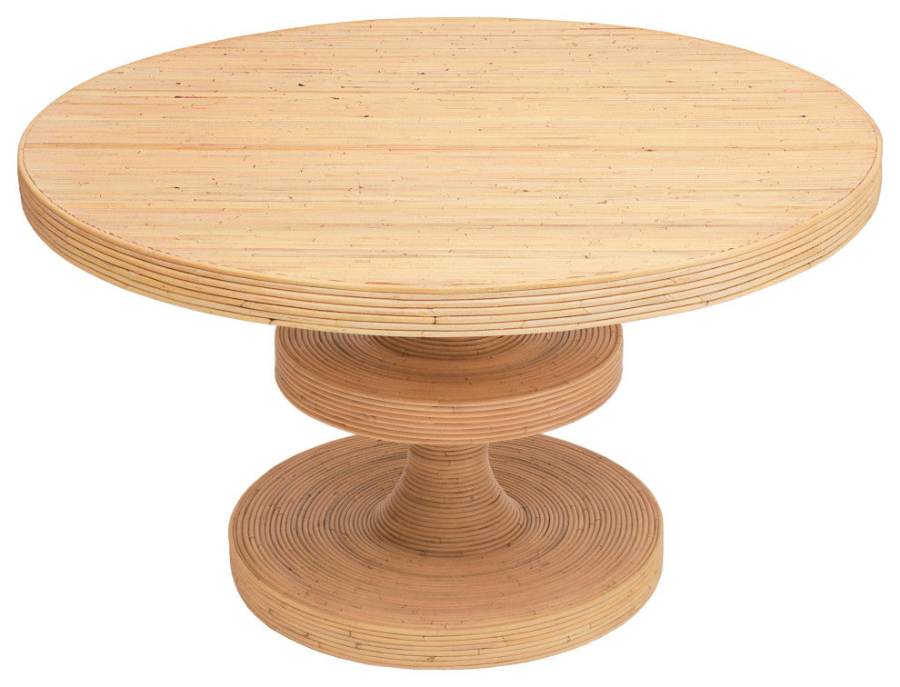 Apollonia Natural Rattan Round Dining Table