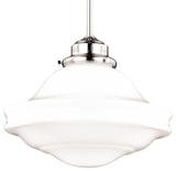 Vaxcel Lighting P0243 Huntley 1 Light 12"W Pendant - Satin Nickel