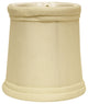 4" Ivory Set of 6 Slanted Chandelier Tissue Shantung Lampshades