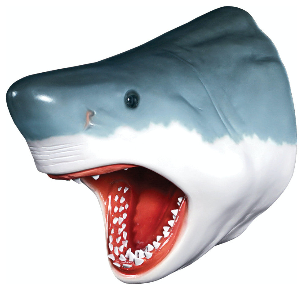 Great White Shark Wall Mount Trophy Sculpture