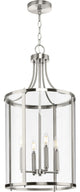 Gilliam Collection Four-Light Brushed Nickel New Traditional Hall Foyer Pendant