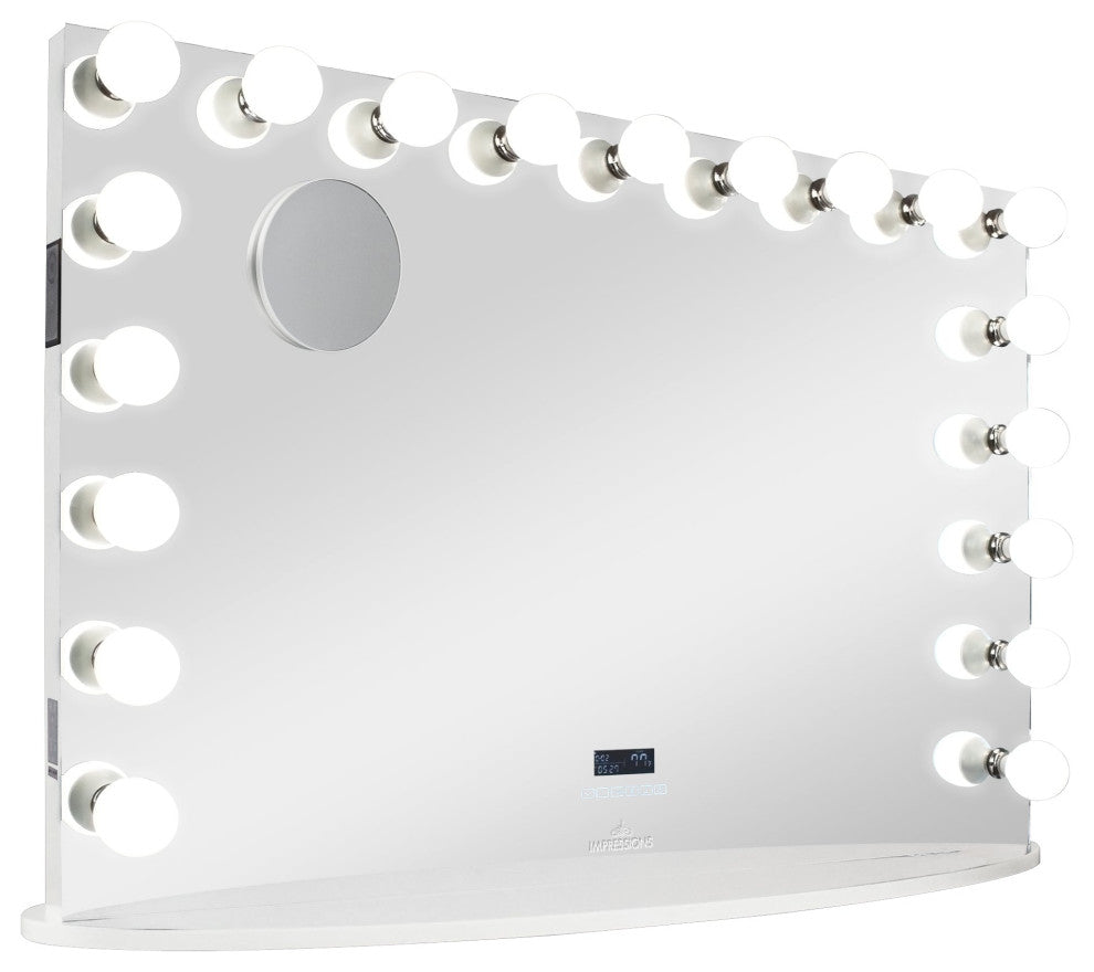 Hollywood Premiere Pro Max Vanity Mirror with Bluetooth, White