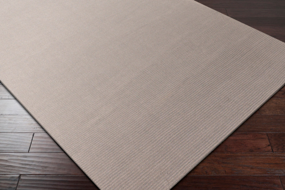 Surya Mystique M-211 Solid & Border Area Rug, Taupe, 12' x 15' Rectangle
